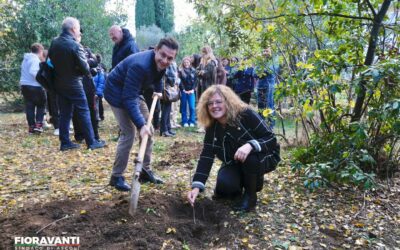 Tre nuovi alberi messi a dimora nel giardino botanico didattico dell’Agrario e Alberghiero Celso Ulpiani Ascoli Piceno in occasione della Giornata Nazionale degli Alberi!