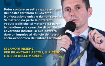 Ricostruzione post sisma, utilizzo dei fondi Pnrr, soluzioni per il grave isolamento infrastrutturale del Piceno e del Sud delle Marche, Ferrovia Salaria e tanto altro ancora.
