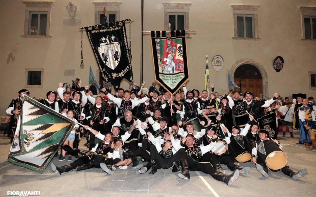 Congratulazioni al Sestiere di Porta Maggiore per la vittoria del XXXIV Palio Sbandieratori e Musici della Quintana di Ascoli Piceno